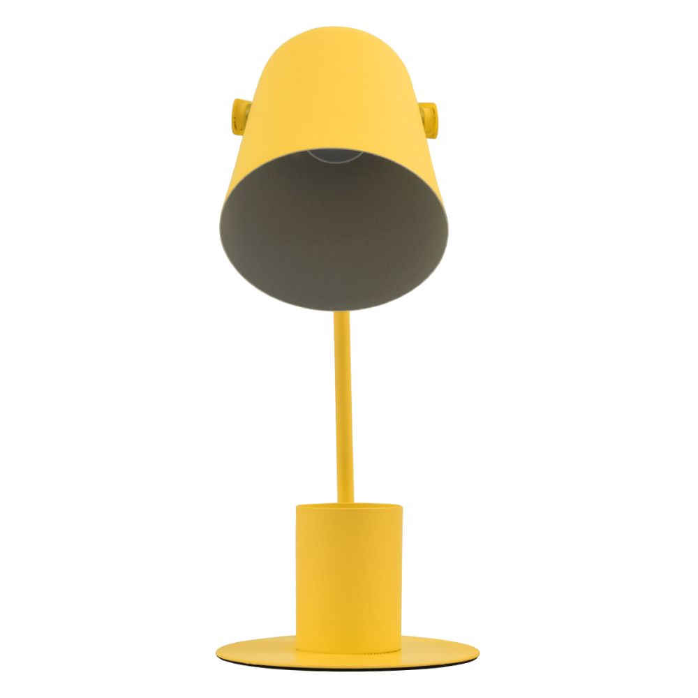 GLOBOSTAR® PENCASE 61567 Μοντέρνο Επιτραπέζιο Φωτιστικό Πορτατίφ με Ντουί 1 x E27 AC 220-240V IP20 - Κίτρινο - Μ12 x Π15 x Υ38cm