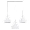GLOBOSTAR® EIFFEL 61570 Vintage Κρεμαστό Φωτιστικό Οροφής με Ντουί 3 x E27 AC 220-240V IP20 - Λευκό - Μ68 x Π25 x Υ130cm