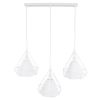 GLOBOSTAR® EIFFEL 61570 Vintage Κρεμαστό Φωτιστικό Οροφής με Ντουί 3 x E27 AC 220-240V IP20 - Λευκό - Μ68 x Π25 x Υ130cm