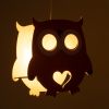 GLOBOSTAR® OWL 61576 Παιδικό Κρεμαστό Φωτιστικό Οροφής με Ντουί 1 x E27 AC 220-240V IP20 - Πολύχρωμο - Μ29.5 x Π15.5 x Υ30.5cm