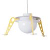 GLOBOSTAR® UFO 61581 Παιδικό Κρεμαστό Φωτιστικό Οροφής με Ντουί 1 x E27 AC 220-240V IP20 - Κίτρινο & Μπλε - Μ58 x Π58 x Υ24cm