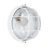 GLOBOSTAR® BOATLIGHT 61585 Vintage Φωτιστικό Καραβοχελώνα Τοίχου & Οροφής με Ντουί 1 x E27 AC 220-240V Αδιάβροχο IP65 - Λευκό Ματ - Μ17.5 x Π17.5 x Υ9cm