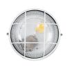 GLOBOSTAR® BOATLIGHT 61585 Vintage Φωτιστικό Καραβοχελώνα Τοίχου & Οροφής με Ντουί 1 x E27 AC 220-240V Αδιάβροχο IP65 - Λευκό Ματ - Μ17.5 x Π17.5 x Υ9cm