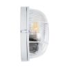 GLOBOSTAR® BOATLIGHT 61585 Vintage Φωτιστικό Καραβοχελώνα Τοίχου & Οροφής με Ντουί 1 x E27 AC 220-240V Αδιάβροχο IP65 - Λευκό Ματ - Μ17.5 x Π17.5 x Υ9cm
