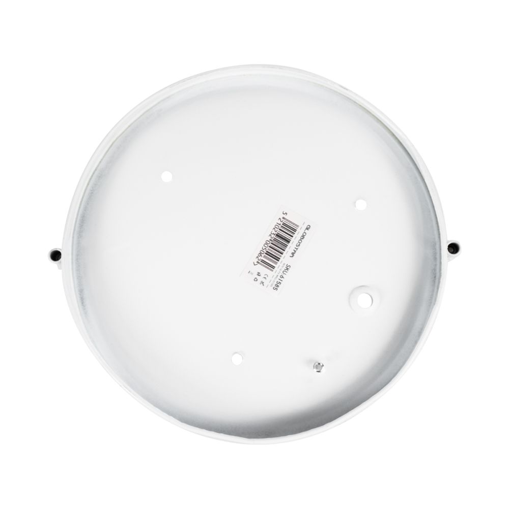GLOBOSTAR® BOATLIGHT 61585 Vintage Φωτιστικό Καραβοχελώνα Τοίχου & Οροφής με Ντουί 1 x E27 AC 220-240V Αδιάβροχο IP65 - Λευκό Ματ - Μ17.5 x Π17.5 x Υ9cm
