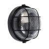 GLOBOSTAR® BOATLIGHT 61586 Vintage Φωτιστικό Καραβοχελώνα Τοίχου & Οροφής με Ντουί 1 x E27 AC 220-240V Αδιάβροχο IP65 - Μαύρο Ματ - Μ17.5 x Π17.5 x Υ9cm