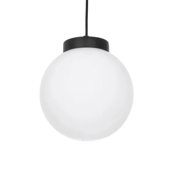 GLOBOSTAR® AGROS 61591 Κρεμαστό Φωτιστικό Οροφής Κήπου με Ντουί 1 x E27 AC 220-240V Αδιάβροχο IP65 - Λευκό & Μάυρο - Μ20 x Π20 x Υ22cm