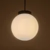 GLOBOSTAR® AGROS 61591 Μοντέρνο Κρεμαστό Φωτιστικό Οροφής με Ντουί 1 x E27 AC 220-240V Αδιάβροχο IP65 - Λευκό & Μαύρο - Μ20 x Π20 x Υ22cm