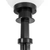 GLOBOSTAR® AGROS 61593 Φωτιστικό Κήπου / Καρφωτό με Ντουί 1 x E27 AC 220-240V Αδιάβροχο IP65 - Λευκό & Μάυρο - Μ20 x Π20 x Υ54cm