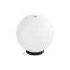 GLOBOSTAR® AGROS 61594 Φωτιστικό Κήπου με Ντουί 1 x E27 AC 220-240V Αδιάβροχο IP65 - Λευκό & Μάυρο - Μ20 x Π20 x Υ22cm