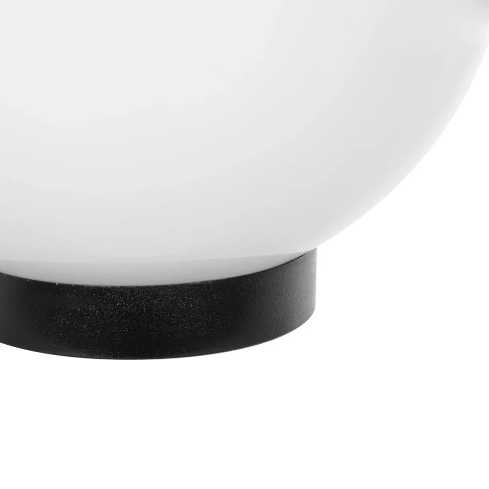 GLOBOSTAR® AGROS 61594 Φωτιστικό Κήπου με Ντουί 1 x E27 AC 220-240V Αδιάβροχο IP65 - Λευκό & Μάυρο - Μ20 x Π20 x Υ22cm