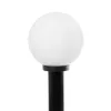 GLOBOSTAR® AGROS 61596 Φωτιστικό Κολωνάκι Κήπου με Ντουί 1 x E27 AC 220-240V Αδιάβροχο IP65 - Λευκό & Μάυρο - Μ20 x Π20 x Υ100cm