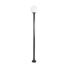 GLOBOSTAR® AGROS 61597 Φωτιστικό Κολωνάκι Κήπου με Ντουί 1 x E27 AC 220-240V Αδιάβροχο IP65 - Λευκό & Μάυρο - Μ30 x Π30 x Υ240cm