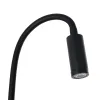 GLOBOSTAR® GOOSE 61690 Μοντέρνο Φωτιστικό Τοίχου - Απλίκα Ξενοδοχείου Reading Light LED 3W 300lm 36° AC 220-240V IP20 Θερμό Λευκό 2700K - CREE XPE Chip & TÜV SÜD Driver - Μαύρο Ματ - Μ6.5 x Π15 x Υ24.5cm - 3 Χρόνια Εγγύηση