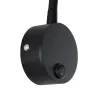 GLOBOSTAR® GOOSE 61690 Μοντέρνο Φωτιστικό Τοίχου - Απλίκα Ξενοδοχείου Reading Light LED 3W 300lm 36° AC 220-240V IP20 Θερμό Λευκό 2700K - CREE XPE Chip & TÜV SÜD Driver - Μαύρο Ματ - Μ6.5 x Π15 x Υ24.5cm - 3 Χρόνια Εγγύηση