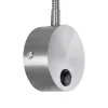 GLOBOSTAR® GOOSE 61691 Μοντέρνο Φωτιστικό Τοίχου - Απλίκα Ξενοδοχείου Reading Light LED 3W 300lm 36° AC 220-240V IP20 Θερμό Λευκό 2700K - CREE XPE Chip & TÜV SÜD Driver - Νίκελ Βούρτσας - Μ6.5 x Π15 x Υ24.5cm - 3 Χρόνια Εγγύηση