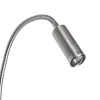 GLOBOSTAR® GOOSE 61696 Μοντέρνο Φωτιστικό Τοίχου - Απλίκα Ξενοδοχείου Reading Light με Φορτιστή USB 3A LED 6W 540lm 36° & 360° AC 220-240V IP20 Θερμό Λευκό 2700K - CREE XPE & Lumileds SMD Chip - Νίκελ Βούρτσας - Μ15.5 x Π15 x Υ30.5cm - 3 Χρόνια Εγ