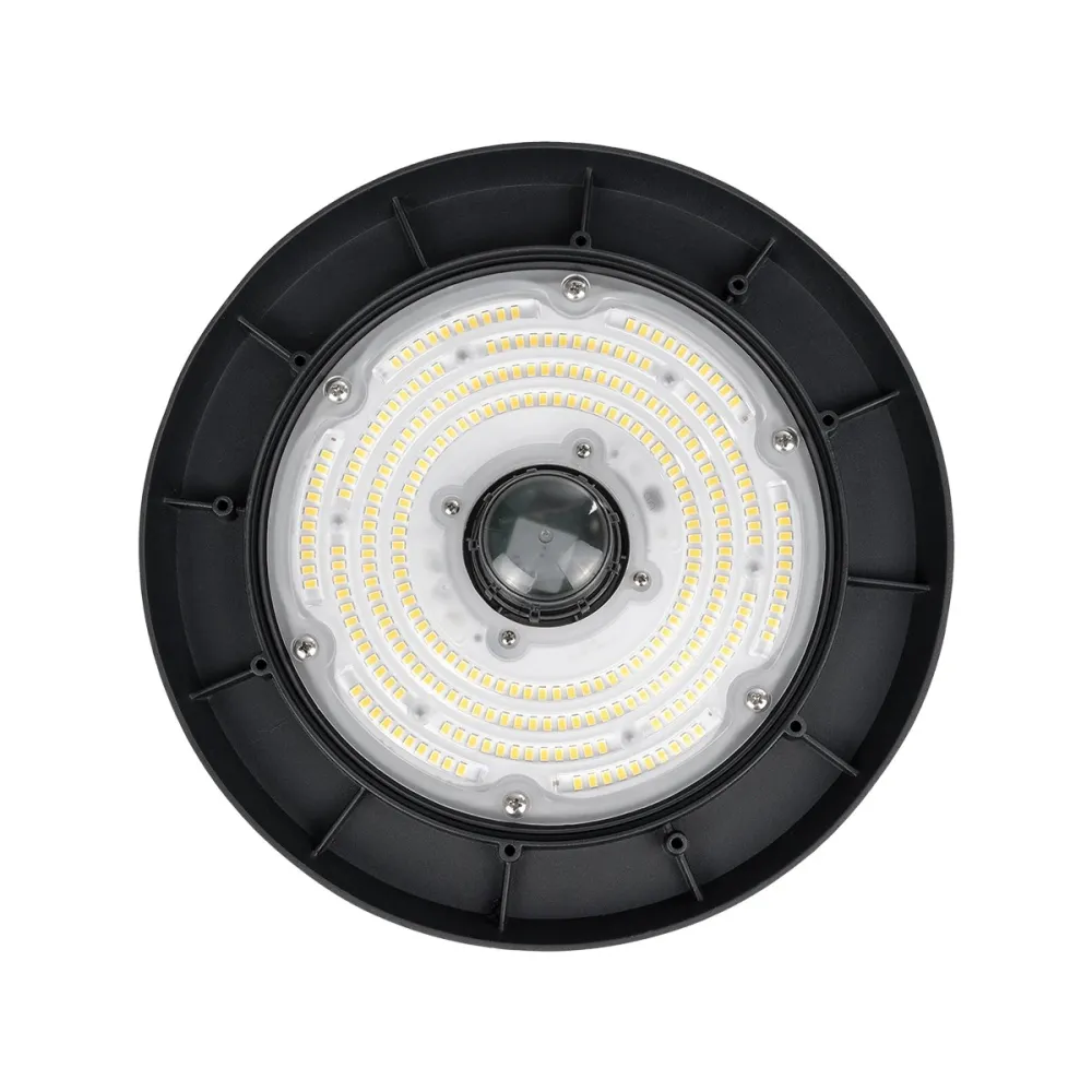 GLOBOSTAR® INDUSTRY 61705 Βιομηχανικό Φωτιστικό Καμπάνα High Bay UFO Τεχνολογίας Smart Group Linkable Control System 2.4Ghz με Αισθητήρα Κίνησης Microwave LED 150W 22500lm SDCM<5 90° AC 85-265V Αδιάβροχο IP65 IK08 Φυσικό Λευκό 5000K - 275 x Sanan Opto 
