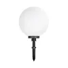 GLOBOSTAR® AGROS 61709 Φωτιστικό Κήπου / Καρφωτό με Ντουί 1 x E27 AC 220-240V Αδιάβροχο IP65 - Λευκό & Μάυρο - Μ40 x Π40 x Υ74cm