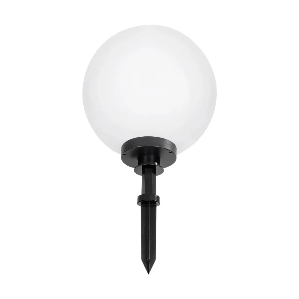 GLOBOSTAR® AGROS 61709 Φωτιστικό Κήπου / Καρφωτό με Ντουί 1 x E27 AC 220-240V Αδιάβροχο IP65 - Λευκό & Μάυρο - Μ40 x Π40 x Υ74cm