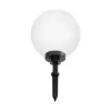 GLOBOSTAR® AGROS 61709 Φωτιστικό Κήπου / Καρφωτό με Ντουί 1 x E27 AC 220-240V Αδιάβροχο IP65 - Λευκό & Μάυρο - Μ40 x Π40 x Υ74cm