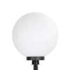 GLOBOSTAR® AGROS 61709 Φωτιστικό Κήπου / Καρφωτό με Ντουί 1 x E27 AC 220-240V Αδιάβροχο IP65 - Λευκό & Μάυρο - Μ40 x Π40 x Υ74cm