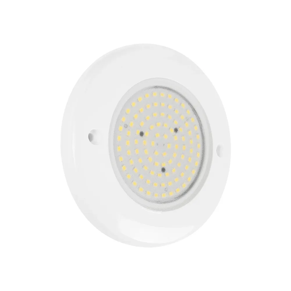 GLOBOSTAR® POOLARTY 61715 Υποβρύχιο Φωτιστικό για Σιντριβάνια/Πισίνες LED 8W 640lm 120° DC 12V Αδιάβροχο IP68 Φυσικό Λευκό 4500K Dimmable - Bridgelux SMD Chip - 1m VDE Rubber Καλώδιο - Μ13 x Π13 x Υ2cm - 3 Χρόνια Εγγύηση