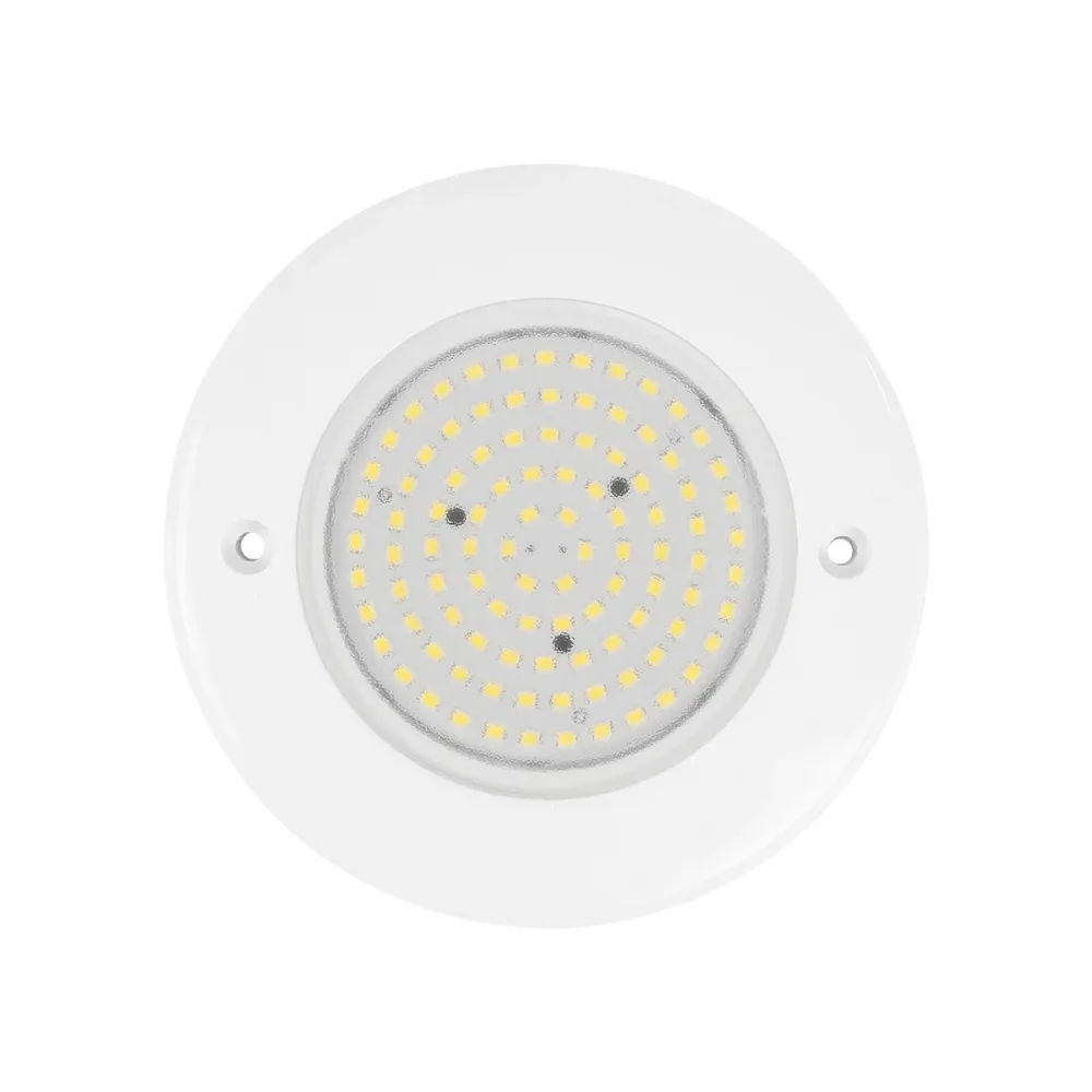 GLOBOSTAR® POOLARTY 61715 Υποβρύχιο Φωτιστικό για Σιντριβάνια/Πισίνες LED 8W 640lm 120° DC 12V Αδιάβροχο IP68 Φυσικό Λευκό 4500K Dimmable - Bridgelux SMD Chip - 1m VDE Rubber Καλώδιο - Μ13 x Π13 x Υ2cm - 3 Χρόνια Εγγύηση