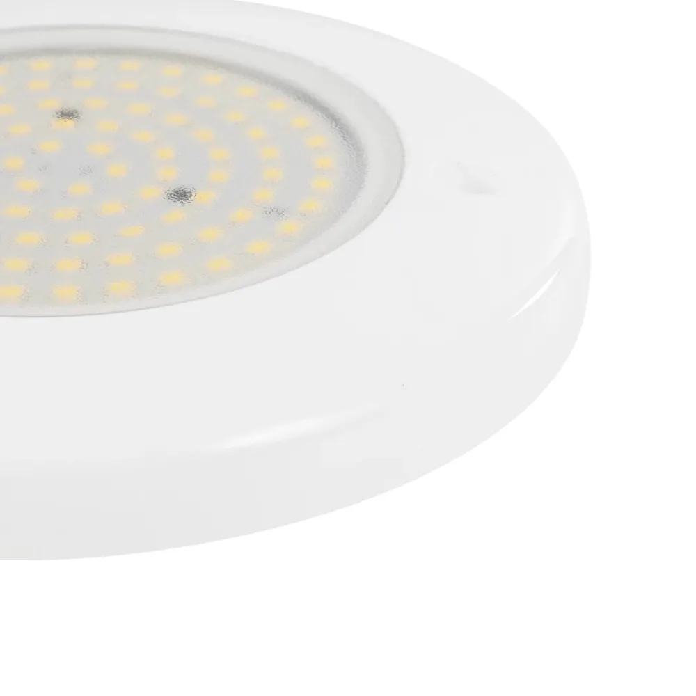 GLOBOSTAR® POOLARTY 61715 Υποβρύχιο Φωτιστικό για Σιντριβάνια/Πισίνες LED 8W 640lm 120° DC 12V Αδιάβροχο IP68 Φυσικό Λευκό 4500K Dimmable - Bridgelux SMD Chip - 1m VDE Rubber Καλώδιο - Μ13 x Π13 x Υ2cm - 3 Χρόνια Εγγύηση