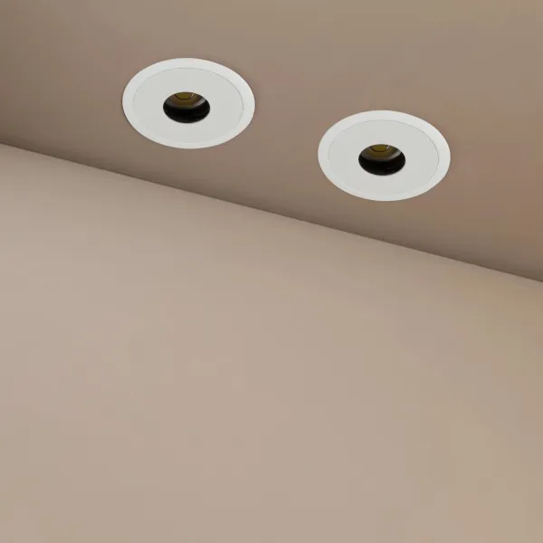 kelvo® PINADO KLV-101-0127 Χωνευτό Downlight Σποτ LED 7W 840lm 15° AC 220-240V IP20 Θερμό Λευκό 2700K - Bridgelux COB Chip & TÜV SÜD Driver - Λευκό Ματ - Μ8.3 x Π8.3 x Υ8.16cm / Q7.3cm - 5 Χρόνια Εγγύηση
