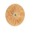 GLOBOSTAR® COLOMBO 02277 Boho Φωτιστικό Τοίχου - Απλίκα με Ντουί 1 x E27 AC 220-240V IP20 - Μπεζ - Μ40 x Π40 x Υ9cm