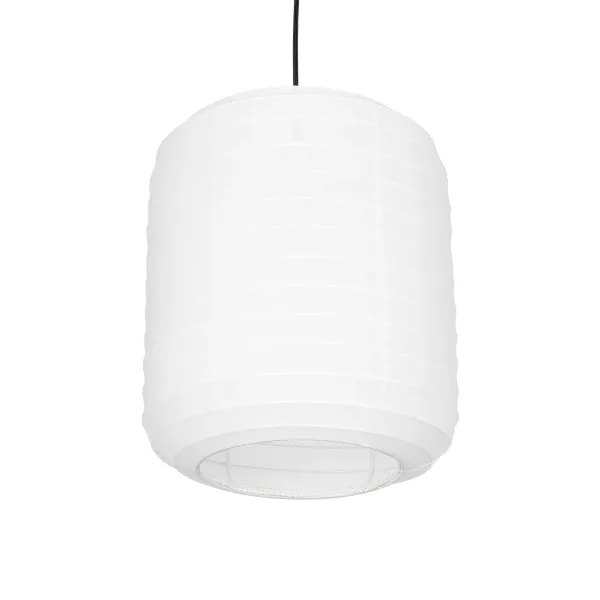 GLOBOSTAR® ROMINA 62000 Μοντέρνο Κρεμαστό Φωτιστικό Οροφής με Ντουί 1 x E27 AC 220-240V IP20 - Λευκό - Μ30 x Π30 x Υ35cm