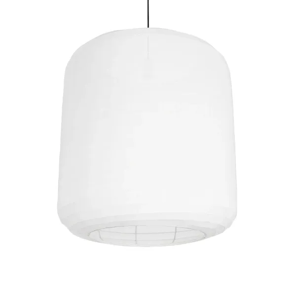 GLOBOSTAR® ROMINA 62001 Μοντέρνο Κρεμαστό Φωτιστικό Οροφής με Ντουί 1 x E27 AC 220-240V IP20 - Λευκό - Μ60 x Π60 x Υ65cm