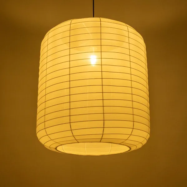 GLOBOSTAR® ROMINA 62001 Μοντέρνο Κρεμαστό Φωτιστικό Οροφής με Ντουί 1 x E27 AC 220-240V IP20 - Λευκό - Μ60 x Π60 x Υ65cm