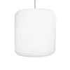 GLOBOSTAR® ROMINA 62001 Μοντέρνο Κρεμαστό Φωτιστικό Οροφής με Ντουί 1 x E27 AC 220-240V IP20 - Λευκό - Μ60 x Π60 x Υ65cm