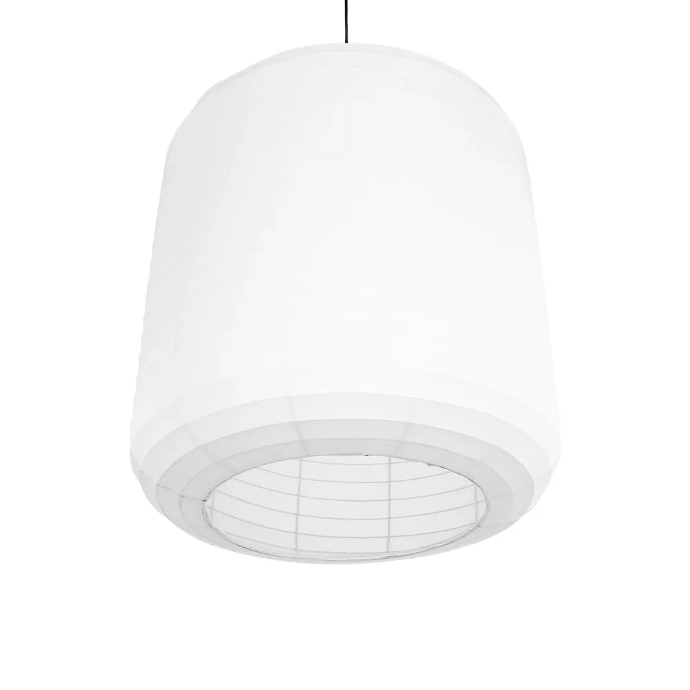 GLOBOSTAR® ROMINA 62001 Μοντέρνο Κρεμαστό Φωτιστικό Οροφής με Ντουί 1 x E27 AC 220-240V IP20 - Λευκό - Μ60 x Π60 x Υ65cm