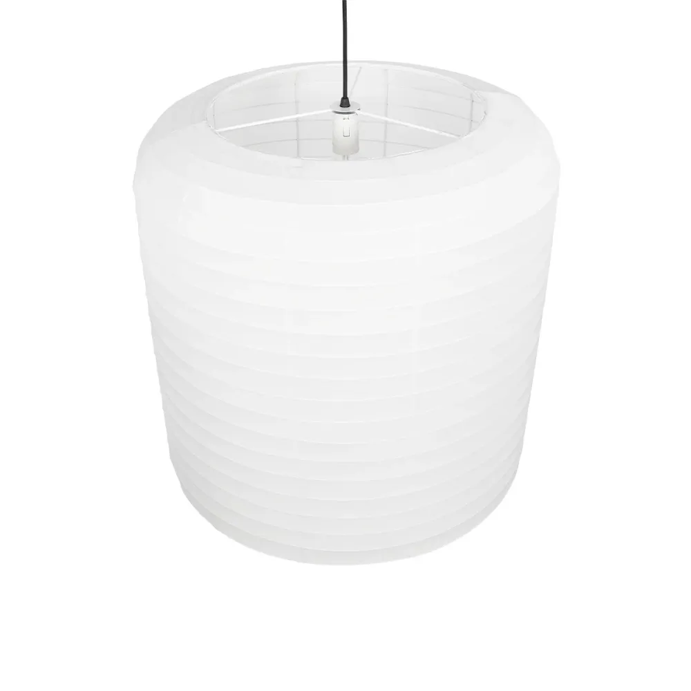 GLOBOSTAR® ROMINA 62001 Μοντέρνο Κρεμαστό Φωτιστικό Οροφής με Ντουί 1 x E27 AC 220-240V IP20 - Λευκό - Μ60 x Π60 x Υ65cm