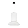 GLOBOSTAR® ROMINA 62002 Μοντέρνο Κρεμαστό Φωτιστικό Οροφής με Ντουί 1 x E27 AC 220-240V IP20 - Λευκό - Μ40 x Π40 x Υ42.5cm