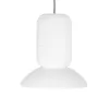 GLOBOSTAR® ROMINA 62002 Μοντέρνο Κρεμαστό Φωτιστικό Οροφής με Ντουί 1 x E27 AC 220-240V IP20 - Λευκό - Μ40 x Π40 x Υ42.5cm