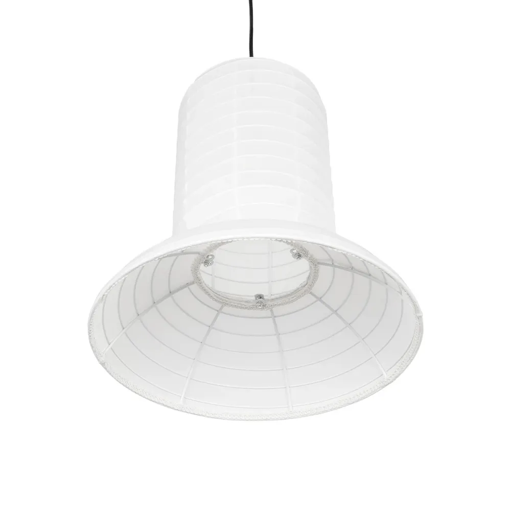 GLOBOSTAR® ROMINA 62002 Μοντέρνο Κρεμαστό Φωτιστικό Οροφής με Ντουί 1 x E27 AC 220-240V IP20 - Λευκό - Μ40 x Π40 x Υ42.5cm
