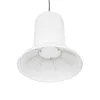 GLOBOSTAR® ROMINA 62002 Μοντέρνο Κρεμαστό Φωτιστικό Οροφής με Ντουί 1 x E27 AC 220-240V IP20 - Λευκό - Μ40 x Π40 x Υ42.5cm