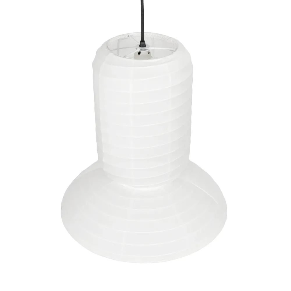 GLOBOSTAR® ROMINA 62002 Μοντέρνο Κρεμαστό Φωτιστικό Οροφής με Ντουί 1 x E27 AC 220-240V IP20 - Λευκό - Μ40 x Π40 x Υ42.5cm