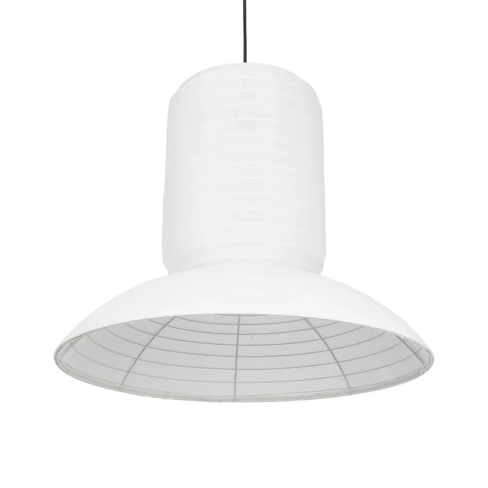 GLOBOSTAR® ROMINA 62003 Μοντέρνο Κρεμαστό Φωτιστικό Οροφής με Ντουί 1 x E27 AC 220-240V IP20 - Λευκό - Μ60 x Π60 x Υ51cm