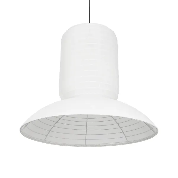 GLOBOSTAR® ROMINA 62003 Μοντέρνο Κρεμαστό Φωτιστικό Οροφής με Ντουί 1 x E27 AC 220-240V IP20 - Λευκό - Μ60 x Π60 x Υ48cm