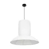 GLOBOSTAR® ROMINA 62003 Μοντέρνο Κρεμαστό Φωτιστικό Οροφής με Ντουί 1 x E27 AC 220-240V IP20 - Λευκό - Μ60 x Π60 x Υ51cm