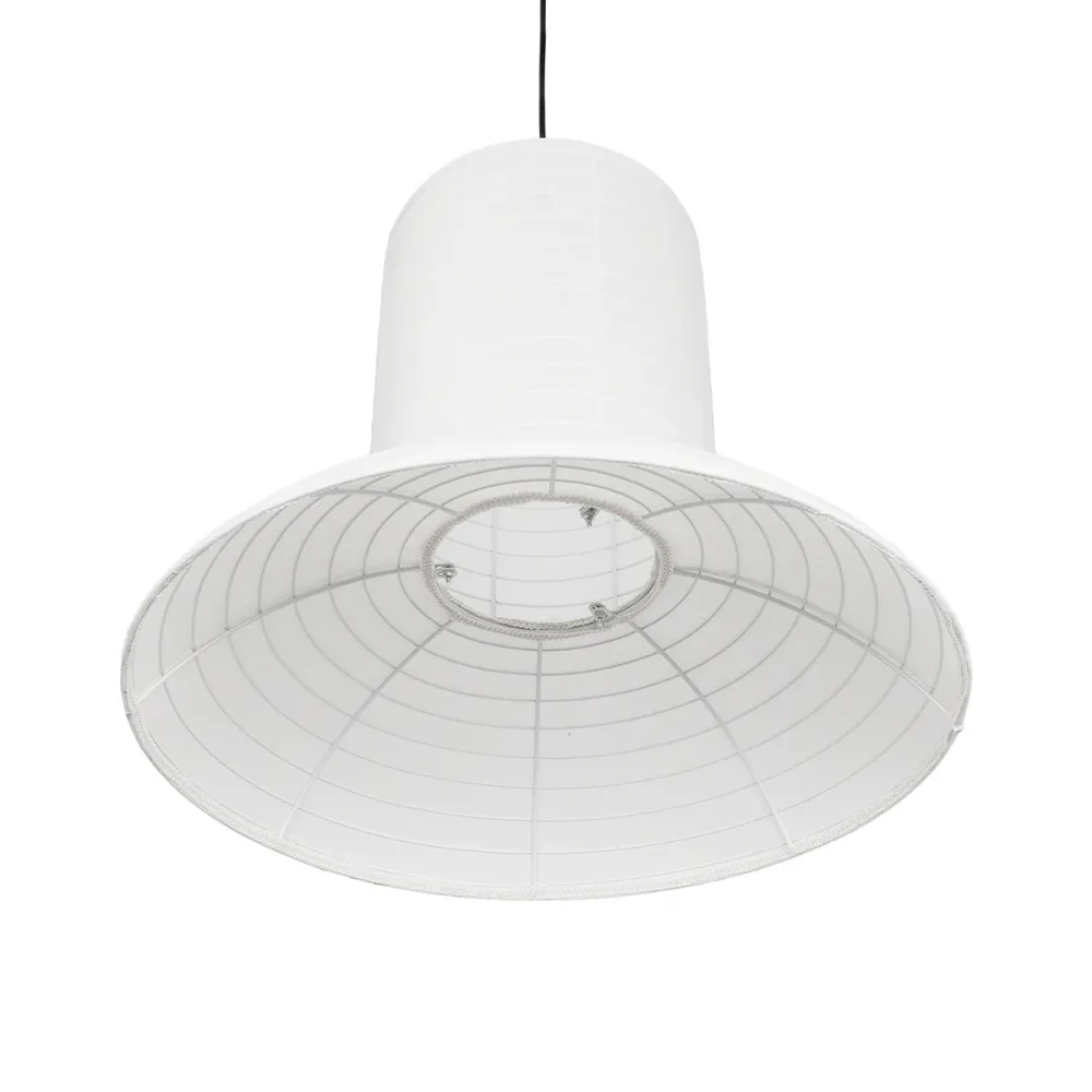 GLOBOSTAR® ROMINA 62003 Μοντέρνο Κρεμαστό Φωτιστικό Οροφής με Ντουί 1 x E27 AC 220-240V IP20 - Λευκό - Μ60 x Π60 x Υ51cm