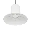 GLOBOSTAR® ROMINA 62003 Μοντέρνο Κρεμαστό Φωτιστικό Οροφής με Ντουί 1 x E27 AC 220-240V IP20 - Λευκό - Μ60 x Π60 x Υ51cm