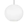 GLOBOSTAR® ROMINA 62004 Μοντέρνο Κρεμαστό Φωτιστικό Οροφής με Ντουί 1 x E27 AC 220-240V IP20 - Λευκό - Μ40 x Π40 x Υ37cm