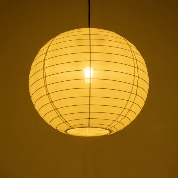 GLOBOSTAR® ROMINA 62004 Μοντέρνο Κρεμαστό Φωτιστικό Οροφής με Ντουί 1 x E27 AC 220-240V IP20 - Λευκό - Μ40 x Π40 x Υ40cm