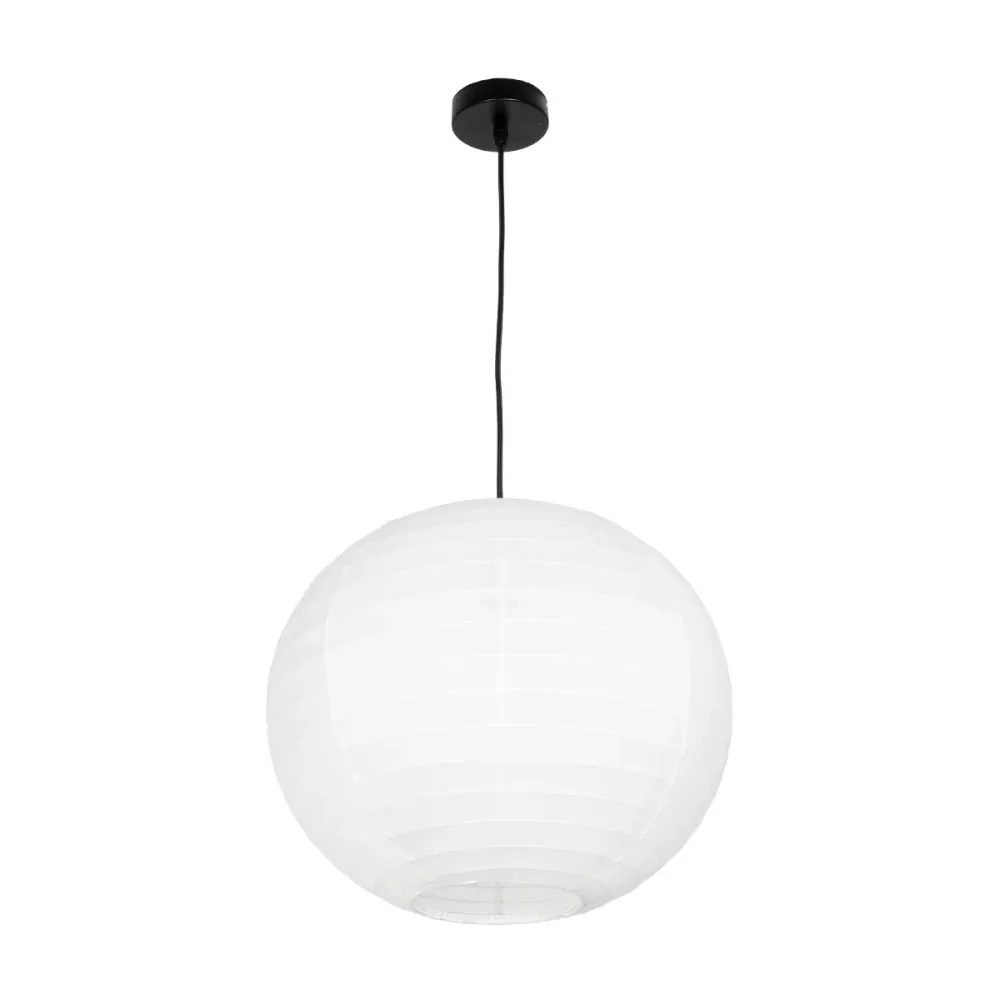 GLOBOSTAR® ROMINA 62004 Μοντέρνο Κρεμαστό Φωτιστικό Οροφής με Ντουί 1 x E27 AC 220-240V IP20 - Λευκό - Μ40 x Π40 x Υ37cm
